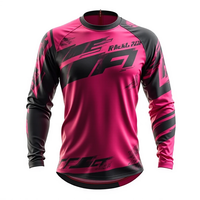 Maillots de motocross sur mesure de qualité supérieure % Polyester Manches longues Tissu respirant Conçu pour les vêtements de course automobile de moto