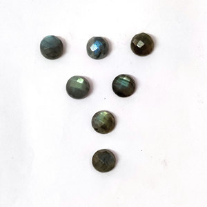 Labradorita Natural de 3mm, cabujón redondo de 2,4mm, 4,3 Cts gruesa de piedra preciosa, lote de Iroc, piedras preciosas sueltas de alta calidad, 25 uds. - Product Image 5