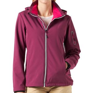 Nuevo diseño de moda para mujer, chaqueta Softshell impermeable a prueba de viento, chaqueta Softshell transpirable de Color liso para mujer 2026 - Product Image 1
