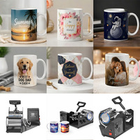 Presse à chaleur compacte pour tasses de bureau EVO-H11-1, presse à transfert de chaleur portable pour impression par sublimation de tasses personnalisées DIY