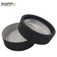 Boîte en papier écologique recyclable haut de gamme en forme de cylindre doré, multi-usages, pour maquillage, faux cils, décoration d'ongles, maquillage