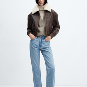 Blouson aviateur en cuir de haute qualité avec impression personnalisée, broderie, fabricant de vêtements d'extérieur décontractés pour hommes et femmes - Product Image 4