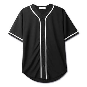 Nouveau logo personnalisé maillot de baseball léger respirant à séchage rapide vêtements de sport en polyester à séchage rapide pour les équipes et les individus - Product Image 1