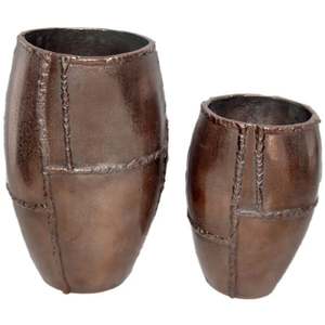 Floreros decorativos de cobre con acabado de tendencia para el hogar, florero de Metal, suministros decorativos para interiores, maceta y maceta - Product Image 5