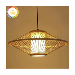 Lámpara de bambú, lámpara colgante decorativa tejida de bambú natural, perfecta para comedor, espacio hecho en Vietnam - Product Image 6