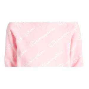 Felpa con Cappuccio Rosa da Ragazza Champion con Stampa Scritta, Stile Casual per Autunno e Inverno, Taglia Media - Product Image 2