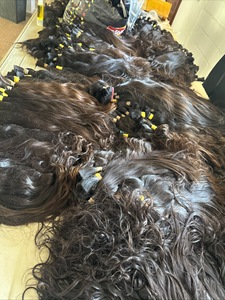 ผมแท้บราซิล Remy 100% สำหรับทำวิกผม แบบหางม้าสีน้ำตาลธรรมชาติ ลอนธรรมชาติ ขนาด 16 ถึง 38 นิ้ว - Product Image 6
