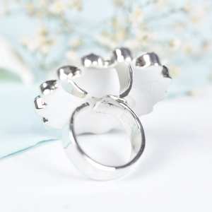 Handmade Zebra Jasper and Aurora Opal Bezel Setting 925 Sterling Silver Adjustable <b>Ring</b>-Wedding & Party <b>Statement</b> <b>Ring</b> for Women - Product Image 3