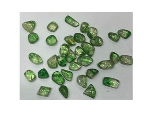 Piedras Preciosas de Tsavorita Bicolor Natural, Lisas, sin Taladrar, sin Cortar, de 8 mm, Granate Verde, Piedras Sueltas para Anillos, Joyería, Venta al por Mayor - Product Image 1