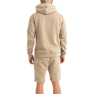 Top con capucha de lana gruesa y cálida para hombre con pantalones acampanados apilados, conjunto de dos piezas, ropa de calle de invierno perfecta, sudaderas con capucha informales de moda - Product Image 2