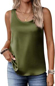 Top Quality Short Sleeve Scoop Neck Sleeveless Tank Tops - Product Image 6