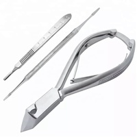 Instruments de chiropoterie et de pédicure, ensemble de 5 pièces, pinces à ongles, coupe-ongles/Instruments de chiropoterie