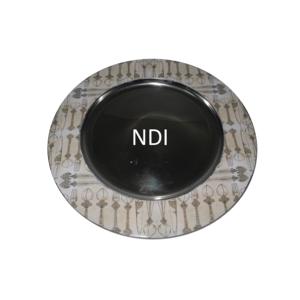 Nouvelle plaque de chargeur en métal de conception d'arrivée plaque de chargeur en métal de forme ronde de bordure de conception de mosaïque décorative à un prix bon marché - Product Image 6