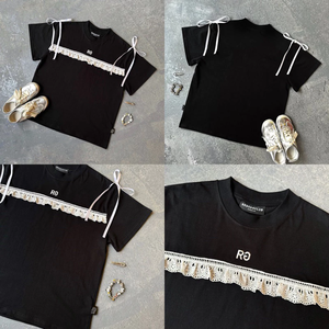 Teenagers Women's Unisex Oversized Boxy Cotton 260gsm T-<b>Shirt</b> Pre-Shrunk Round Neck Plus Size Embroidery Short Sleeve - Product Image 6