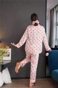 Pyjama en soie élégant pour femme, robe de nuit chaude pour femme, vêtements de nuit légers - Product Image 6