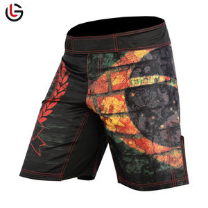 Gran oferta de pantalones cortos deportivos MMA ecológicos personalizados para hombres, calzoncillos bóxer de lucha con estampado sublimado sólido, la mejor ropa deportiva de Pakistán - Product Image 6