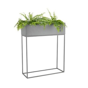 decorative rustic vintage rectangular galvanized metal flower planter for garden big metal decorative flower planter - Product Image 6