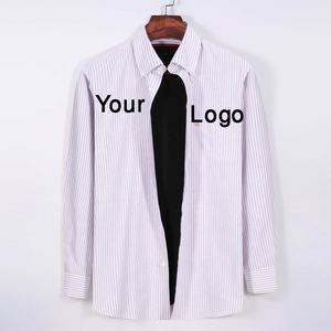 100% coton chemise de bureau à manches longues de couleur unie pour hommes nouveau Design pour un usage professionnel chemise formelle unie pour l'automne fait - Product Image 4