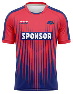 Haute qualité 100% Polyester Logo personnalisé couleur maillot de football tissu doux nom personnalisé numéro haut fabriqué par Club - Product Image 3