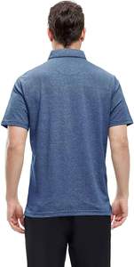 Chemises Polo Homme de Haute Qualité à Manches Courtes en Mélange de Coton Heather, Anti-Transpiration, Décontractées, à Col, Fabriquées au Pakistan 2025 - Product Image 2