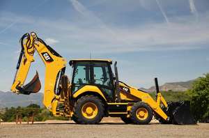 Cargadora retroexcavadora 4x4 de primera clase, amarilla, diésel, con pulgar hidráulico de alta eficiencia, 260 horas, 4.1, cargadora de ruedas, cargadora frontal - Product Image 5