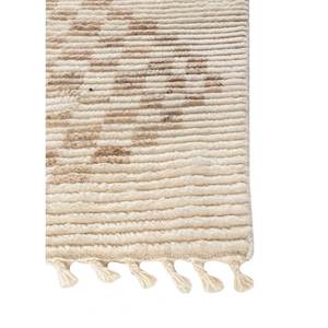 Alfombras de Lana Anudadas a Mano en Color Marfil con Diseño Geométrico Abstracto para el Hogar, Sala de Estar, Pasillo, Entrada, Diseño Rectangular Tipo Rompecabezas para Adolescentes - Product Image 4