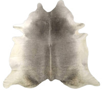 Grey Hair On Cowhide Rug Real Leather Handmade Carpet For Home Office And Outdoor Decoration