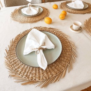 Manteles Individuales de Rafia Trenzada a Mano para Decoración de Mesas de Comedor, Venta al por Mayor - Product Image 5