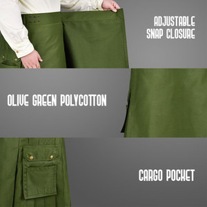 Confortable hommes coton Kilts meilleur prix hommes coton Kilts plaine teint hommes coton Kilts à vendre - Product Image 6