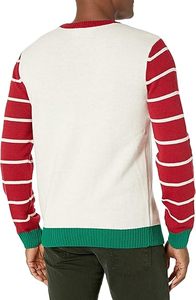 Pull en coton décontracté pour homme à manches longues pour l'hiver, uni, basique, avec un design tricoté respirant - Product Image 2