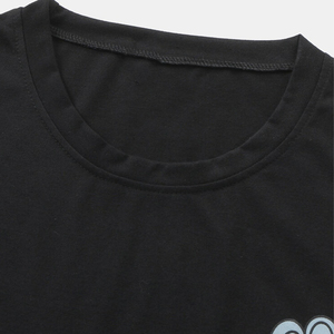 Traje deportivo de ocio de verano para hombre, conjunto de 2 piezas de camiseta y pantalones cortos de manga corta de tela de rizo estampada - Product Image 5