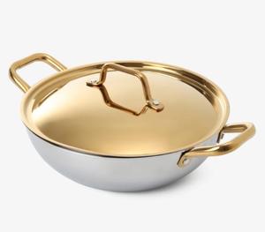 Ensemble de casseroles en fer écologiques de style nordique moderne, comprenant une poêle à frire, un wok profond, des casseroles avec poignées - Product Image 2