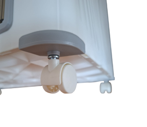 Boîte de rangement en plastique avec double porte et couvercle - 66x40.5x41cm Blanc - Product Image 3