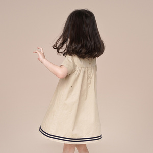 CONTIKIDS SD385 irlande robe décontracté motif solide une pièce robe au genou pour filles été vêtements pour enfants - Product Image 4