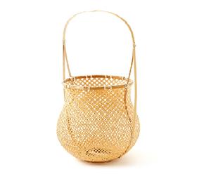 Designer Handmade Rattan Tapered Lantern Handle & <b>Glass</b> Insert Natural Candle Holder with <b>Glass</b> <b>Shade</b> Customization Available - Product Image 1