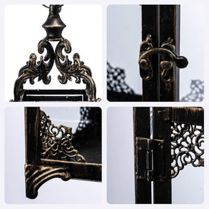Nuevo antiguo último diseño linterna decorativa hecha a mano Metal linterna portavelas para el hogar Hotel accesorios suministros - Product Image 5