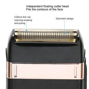 Rasoir électrique multifonction rechargeable, étanche IPX7, avec double lame détachable et fonction de coupe de cheveux lavable - Product Image 4