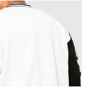College Baseball <b>Jacket</b> <b>Men</b> OEM Custom LOGO Chenille Embroidery <b>Canvas</b> Vintage Letterman Varsity Style Plus Size Breathable - Product Image 5
