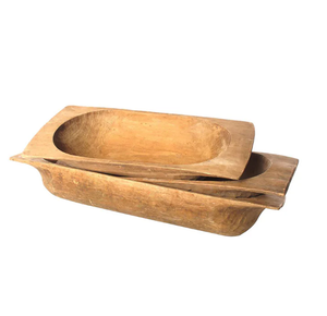 Tazón de masa de madera de la mejor calidad, tazón de masa de madera único, vendedor caliente, decoración rústica de granja, tazón de masa de madera - Product Image 1