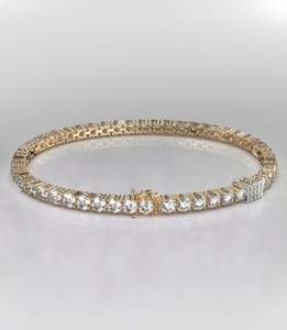 Bracelet tennis, bracelet tennis en or, bracelet tennis, bracelet délicat, bracelet diamant, cadeau pour elle, bracelet minimaliste - Product Image 1