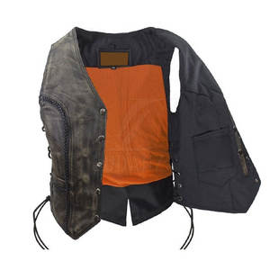 Chaleco de cuero informal para hombre de alta calidad diseñado a medida para la temporada de invierno tarifa baja y venta al por mayor disponible - Product Image 5