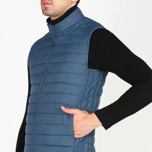 Personnalisé de haute qualité Logo personnalisé hommes Gilet bouffant léger sans manches hiver chaud matériel hommes sans manches veste bouffante - Product Image 5