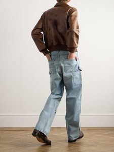 Fournisseur de vestes en cuir pour hommes personnalisées Veste cargo coupe-vent imperméable de haute qualité avec col rabattu - Product Image 3