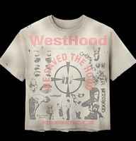 T-shirt 100% coton à lavage acide pour hommes à forte demande longue longueur de haute qualité à vendre