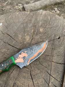 Cuchillos de Caza Hechos a Mano con Martillo de Acero, Funda de Cuero Repujado, Material Sólido, Bajo Precio, MOQ Bajo - Product Image 5