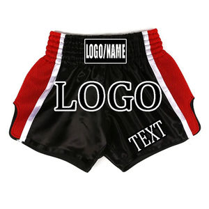 Pantalones Cortos de Entrenamiento de Boxeo MMA Muay Thai de Spandex/Poliéster con Estampado Personalizado, Logotipo Frontal, Transpirables, de Secado Rápido, Unisex para Adultos - Product Image 2