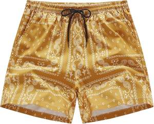 Men's Summer Casual High Waist Graphic Print <b>Shorts</b> Breathable Boho Paisley Drawstring <b>Pockets</b> Hot Summer Trending Track <b>Shorts</b> - Product Image 2