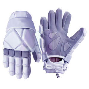 High Quality Leather Lacrosse Gloves UV Protection Secure Fit Adjustable <b>Wrist</b> <b>Strap</b> Lightweight Design for Comfortable Sports - Product Image 4