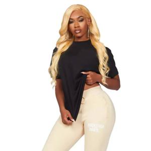 Ensemble de t-shirt à la mode pour femmes-Tenue deux pièces confortable pour les sorties décontractées et les activités de fitness - Product Image 1