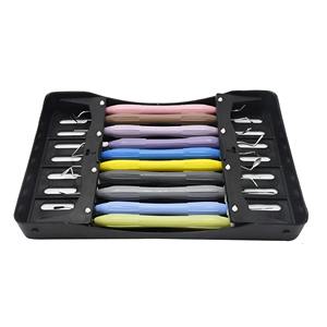 10 piezas de instrumentos de relleno de compuesto dental mango de silicona de doble extremo con Kit de restauración estética de casete - Product Image 1